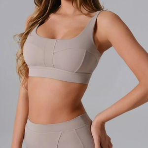 Conjunto Deportivo para Mujer, Sin Costuras, Acanalado, Leggings de Cintura Alta y Camiseta sin Mangas, Ropa de Gimnasio - Product Image 5