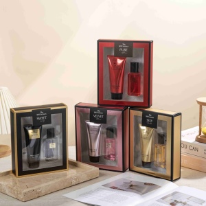 Set de Regalo al por Mayor de Fábrica: <span class=keywords><strong>Bruma</strong></span> <span class=keywords><strong>Corporal</strong></span> de 75 ml + Loción <span class=keywords><strong>Corporal</strong></span> de 100 ml, Crema Hidratante para la Piel, <span class=keywords><strong>Bruma</strong></span> con Fragancia Duradera para Mujer - Product Image 1