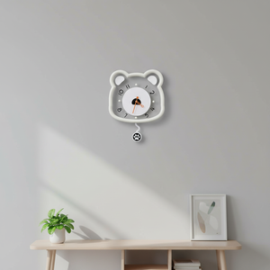 <span class=keywords><strong>นาฬิกา</strong></span>ติดผนังลายหมีน่ารัก สไตล์ครีม ขายดี เหมาะสำหรับตกแต่งห้องเด็กนักเรียน - Product Image 5