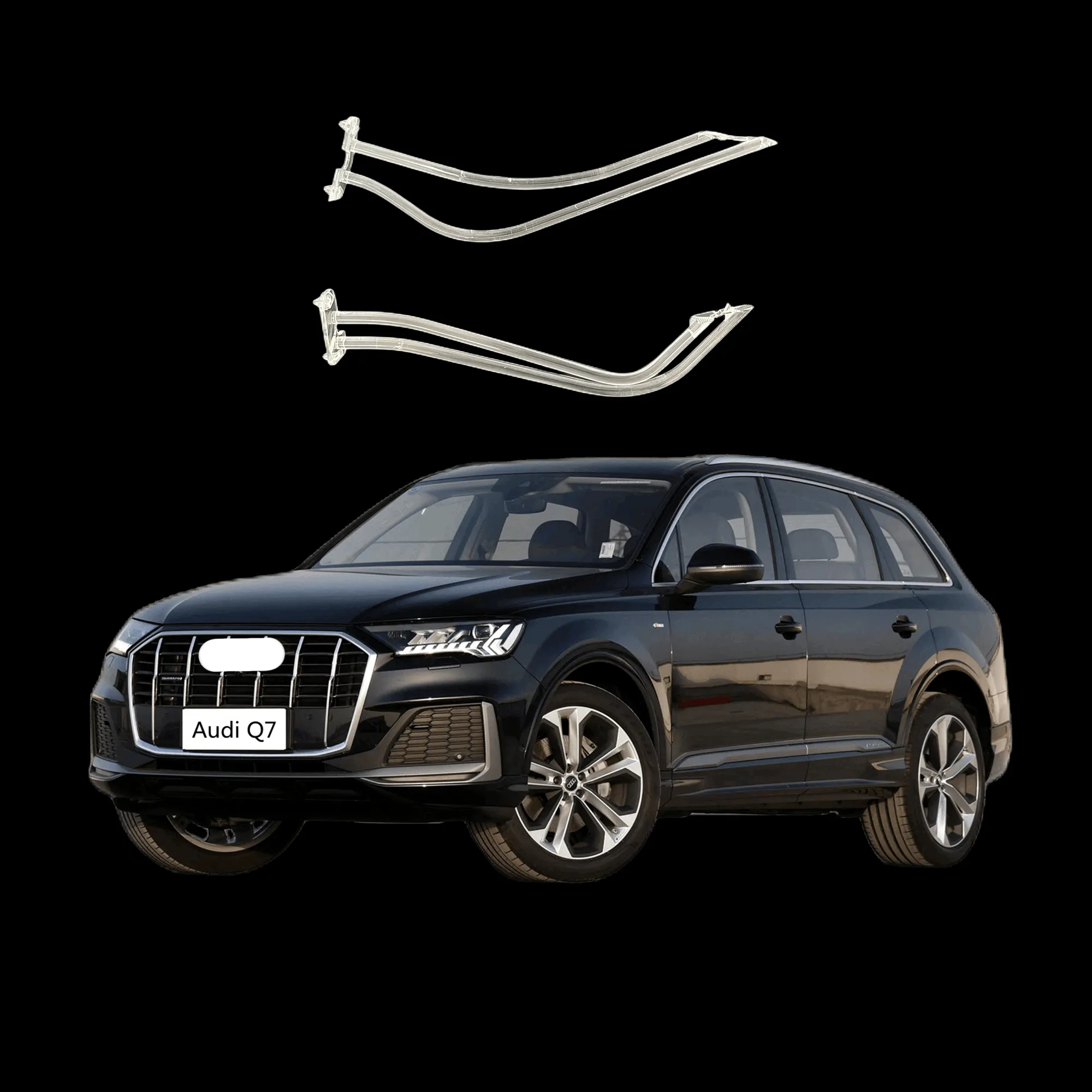 LED Daytime Running Exterior Decoration Lights Suitable for Audi Q7 headlight series light guide bar Auto Atmospere Lamp Car