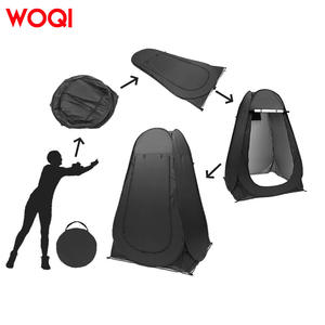 Tente de douche Woqi 120x120x190cm, imperméable, simple couche, portable, pour camping, plage et usage extérieur - Product Image 4