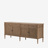 Buffet en bois massif fait main, durable, style luxe léger, moderne et antique, pour salle à manger, salon, hôtel