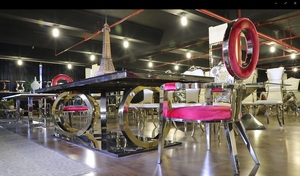 Set di <span class=keywords><strong>Tavolo</strong></span> <span class=keywords><strong>da</strong></span> Pranzo e Sedie di Lusso in Stile Reale per <span class=keywords><strong>12</strong></span> Persone, Misura Grande - Product Image 6