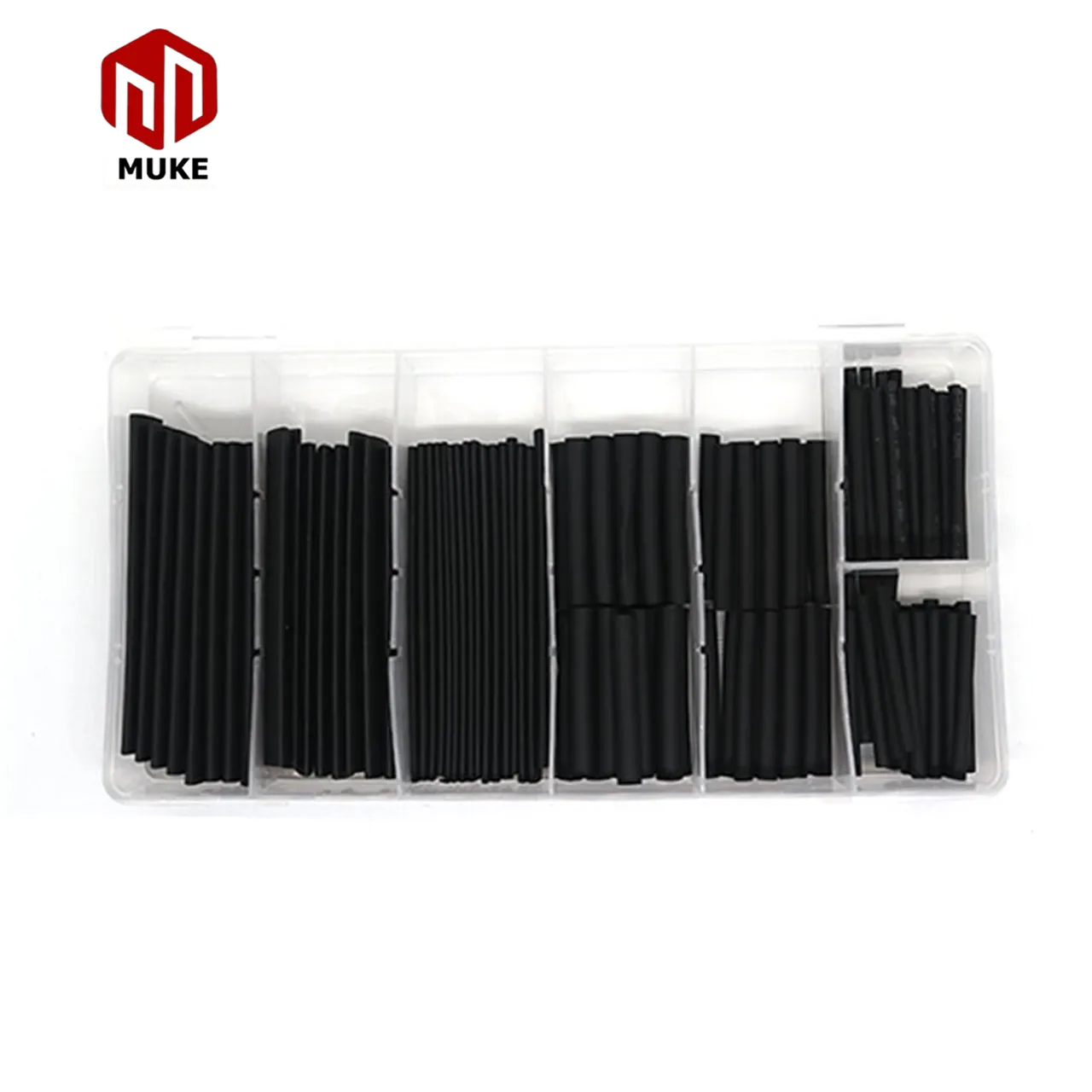 127PCS/BOX Heat Shrink Set Cable Repair Cover For Wires Gaine Thermo Heat Shrink Tube Black Box Shrinkable Tube