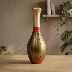 Vase à fleurs en métal de conception tendance en laiton AK avec vase artisanal fini antique doré pour décor de désherbage Accent/décor de café - Product Image 1