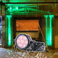 Projecteur lumineux pour l'extérieur, éclairage LED RGBW 4 en 1/6 en 1 7*10W lavage étanche