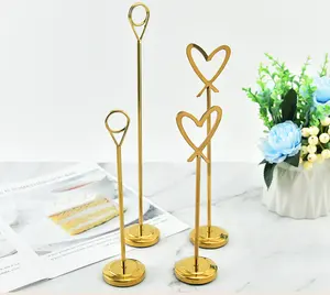 High Quality Restaurant Stainless Steel Table Number Sign Stand Holder
