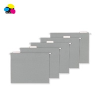 Carpeta de archivos colgantes médicos estándar de tamaño de carta de papel gris reciclado de gran oferta 25 unids/caja archivos de suspensión diseñados para