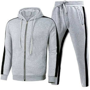 Ensemble deux pièces décontracté pour homme en velours côtelé léger et respirant, avec pantalon et veste à manches longues, idéal pour le printemps et l'automne - Product Image 1