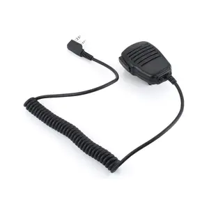 Caixa de som ptt para walkie talkie, microfone uv5r, microfone k-plug com microfone