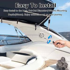 6,5 Дюймов белый водонепроницаемый круглый динамик Громкоговоритель звуковая система для лодки морской Автомобиль RV лодка звуковая система - Product Image 4