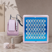 Lampe à ongles UV LED de haute qualité 2066, faible bruit, séchage rapide, design carré, lampe de table automatique, 120W, rechargeable