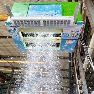 Máquina de nieve con control remoto de 600W, eléctrica, para uso comercial en interiores y exteriores, con enchufe europeo, para efectos invernales en parques temáticos. - Product Image 2
