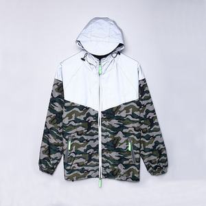 Chaqueta Reflectante de Invierno para Hombre, Estilo Hip Hop, Cortavientos Acolchado, Chaqueta de Camuflaje para Actividades al Aire Libre, para Correr y Trotar - Product Image 5