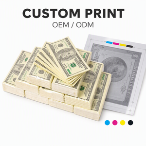Serviettes en papier imprimées jetables à 2 plis, motif billet de 100 dollars, en sachet pour décorations de fête - Product Image 3