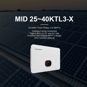 Venta al por mayor Growatt On-Grid Solar Hybrid MID 25~40KTL3-X 220V/380V-230V/400V AC Pantalla LED Triple/Quad IP66 - Product Image 4