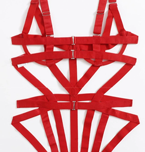 Nuevo Body Rojo con Tirantes 2026 - Lencería Sexy sin Desprenderse con Diseño <span class=keywords><strong>de</strong></span> Liberación Rápida Erótica para <span class=keywords><strong>Mujer</strong></span> - Product Image 2