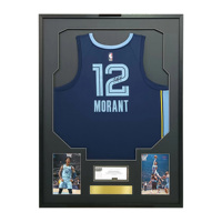 Vitrine d'exposition en jersey écologique faite à la main, avec cadre en MDF et verre acrylique incassable, taille personnalisable pour la vente en gros