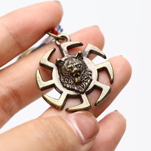 Badge géométrique vintage en métal, médaille personnalisée, épingles de revers avec rubans, artisanat métallique pour manteau, veste, vêtements - Product Image 2