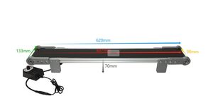 야마텍 미니 휴대용 컨베이어 벨트 속도 조절 가능 PVC 소형 운반 기계 생산 라인용 - Product Image 2