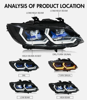 SYA  BMW Série 3 E93 2009 à 2013 Fonctionnalité des phares adaptatifs pour les véhicules équipés d'un système d'éclairage adaptatif d'origine.