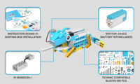 Kit de Robótica Educativo STEM 200 en 1, Programación Scratch Junior para Niños de 6+ Años, Robot de Codificación como Regalo de Cumpleaños
