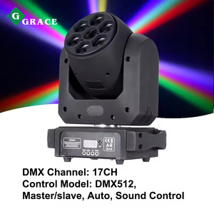 Igracelite Mini 100W LED Spot+B-Eye Roteerende LED Mini Beam Moving Head Licht - Product Image 3