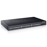 TP-Link TL-SH1452 Switch No Administrado de 48 Puertos, 176 Gbps, 48 Gigabit RJ45, 4*10G SFP+, Diseño Sin Ventilador, Sistema de Vigilancia con Cámaras IP