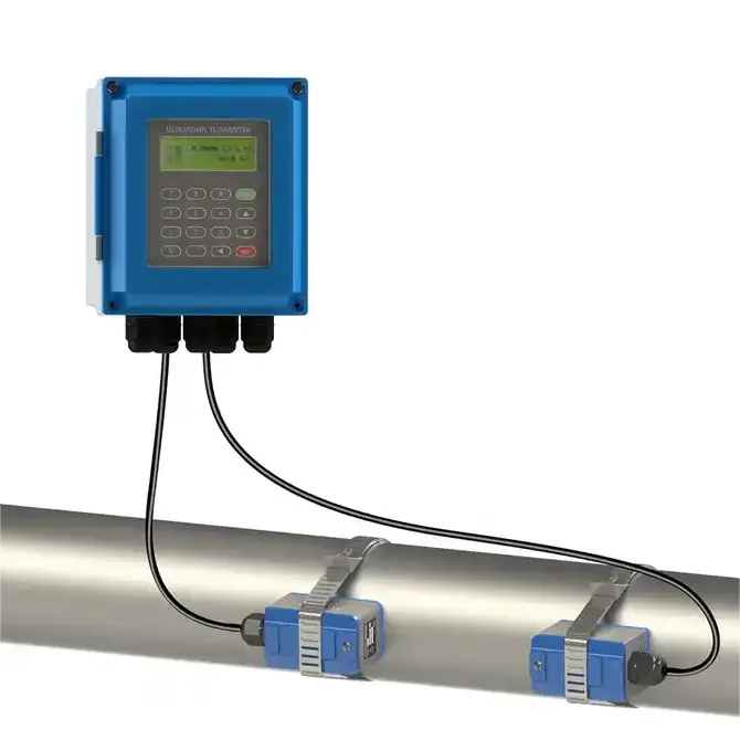 Low Cost Tuf 2000b Clamp On Ultrasonic Flow Meter Fuel Oil Ultrasonic Flowmeters For Water Sea Water Acid Liquid Beer