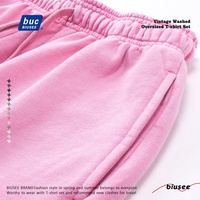 Groothandel Hoge Kwaliteit Zwaargewicht Op Maat Gemaakt Casual Blank Oversized 100% Katoen Vintage Gewassen T-shirt Shorts Set