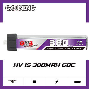 GAONENG GNB 1S 380mah 3.8V tête en plastique Molex 1.25 HV LiHV 60c 120c LiPo batterie Inductrix FPV BNF lame RC Horizon <span class=keywords><strong>eflite</strong></span> - Product Image 2