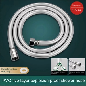 Tubo doccia universale in PVC ugello flessibile esteso <span class=keywords><strong>bagno</strong></span> domestico tubo di collegamento della pioggia tubo dell'acqua - Product Image 3