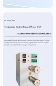 Machine à tirer les textiles à double rouleau chaud en acier inoxydable <span class=keywords><strong>JW</strong></span> avec contrôle de la température et contrôle de vitesse indépendant - Product Image 3