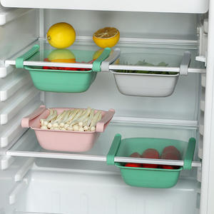 Ripiano in plastica per riporre la dispensa Organizer <span class=keywords><strong>frigorifero</strong></span> per ripiani e armadietti porta-alimenti - Product Image 4