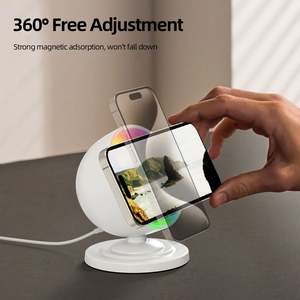 Lampada da Scrivania JEDI con Luce Notturna LED RGB 15W, Caricatore Wireless Magnetico e Altoparlante - Product Image 3