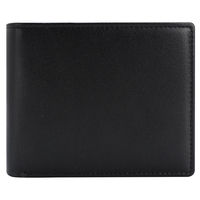Dompet Kulit Asli Pria Retro Cokelat Model Bifold Crazy Horse Dengan 2 Slot ID Dompet Kulit Full Grain