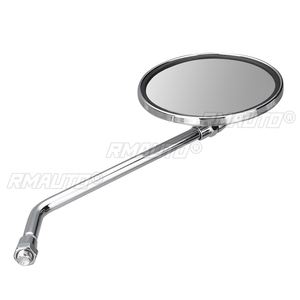 Espejo Retrovisor Lateral Redondo de 22 mm (7/8 Pulgadas) para Motocicleta, Estilo Retro para Harley Davidson Sportster Ryca Motors - Product Image 3