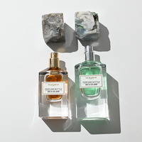 Flacon de parfum de luxe en pierre naturelle 30ml 50ml, base carrée lourde, forme personnalisée par le fabricant, avec bouchon en pierre naturelle