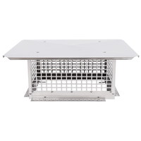 Bouchon de cheminée personnalisé en usine de 8 pouces avec capots de cheminée à écran Capuchon de pluie pour tuyau de grippe de 6 pouces