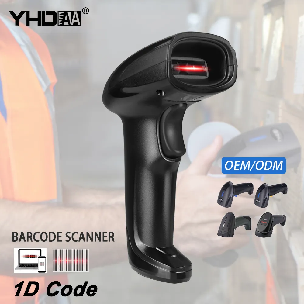 YHD-1100C 1D CCD ماسح الباركود usb قراءة الباركود من المحمول شاشة الكمبيوتر