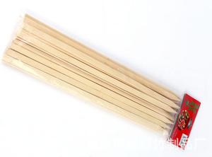 <span class=keywords><strong>Kebab</strong></span> responsables desechables de madera aperitivo brocheta de bambú kabob comida 50 cm carne barbacoa redonda uso hecho a mano pincho/stick - Product Image 5