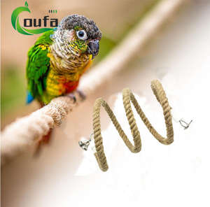 <span class=keywords><strong>Parrot</strong></span> tali panjat burung peganan berdiri tali rami mainan ayunan kandang burung penting perlengkapan burung - Product Image 4