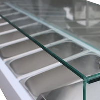 Réfrigérateur de table pour sandwichs de restaurant commercial XEOLEO, 0 à 5 degrés, acier inoxydable, comptoir à pizza, congélateur, refroidisseur pour la préparation de salades
