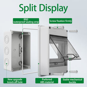 HT2防水ABSプラスチック<span class=keywords><strong>PVC</strong></span>ジャンクションボックスシェルIP65保護レベル<span class=keywords><strong>PVC</strong></span>材料電子機器エンクロージャ - Product Image 2