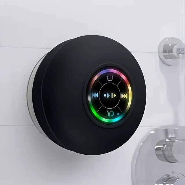 Hotting Best Selling Led Wireless Bluetooth Speaker Portable Waterproof Suction Cup Mini Shower Speaker