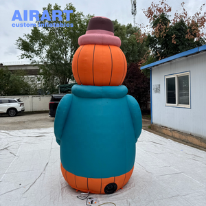 Marioneta de calabaza de dibujos animados inflable de nuevo estilo de 3m de altura para Castle House Nightclub Stage Decor - Product Image 4
