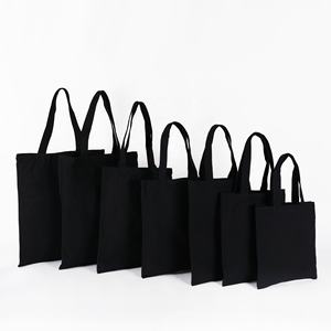 Sac fourre-tout en toile de conception personnalisée épaisse et robuste marché en ligne sac fourre-tout en coton recyclable sac en coton en toile unie vierge - Product Image 5