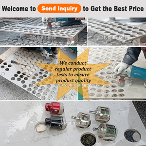 10個のM14真空ろう付けダイヤモンドコアドリルビットセット磁器タイルダイヤモンドホールソーキット、セラミック花崗岩大理石ドリル用 - Product Image 6