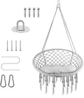 Chaise suspendue en macramé tricotée moderne faite à la main balançoire durable portable pour une utilisation intérieure et extérieure pour l'école de parc de chambre à coucher de cour