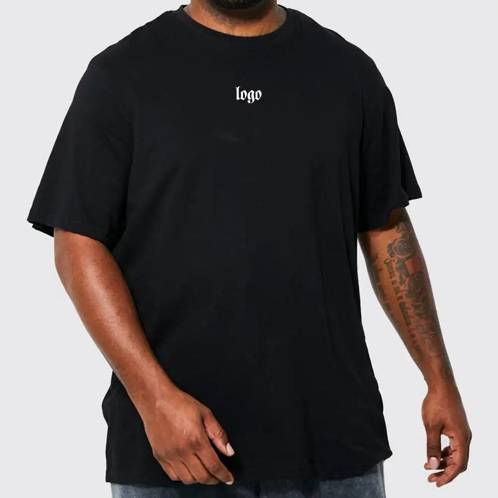 Plus-Größe individuelle Streetwear schwergewicht T-Shirt OEM schäbig einfarbig schwergewicht Baumwolle T-Shirt 230 g Übergröße T-Shirt
